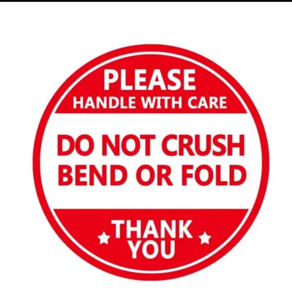 60 pcs handle with care stickers